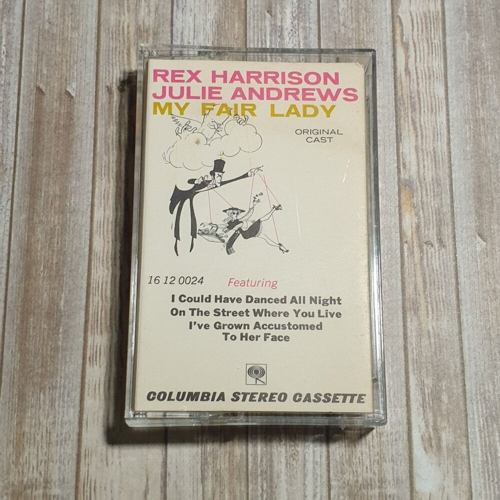 My Fair Lady Original Cast Cassette Rex Harrison Julie Andrews Columbia Stereo